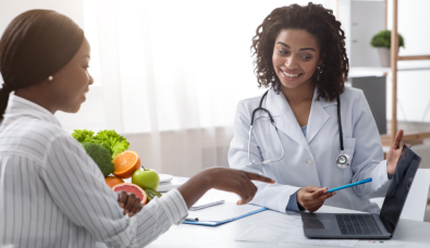doctor consulting her patient